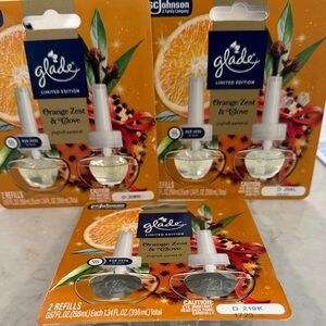 🔥 Six 6 Glade Limited Edition Orange Zest & Clove plug in Refills Hard to Find